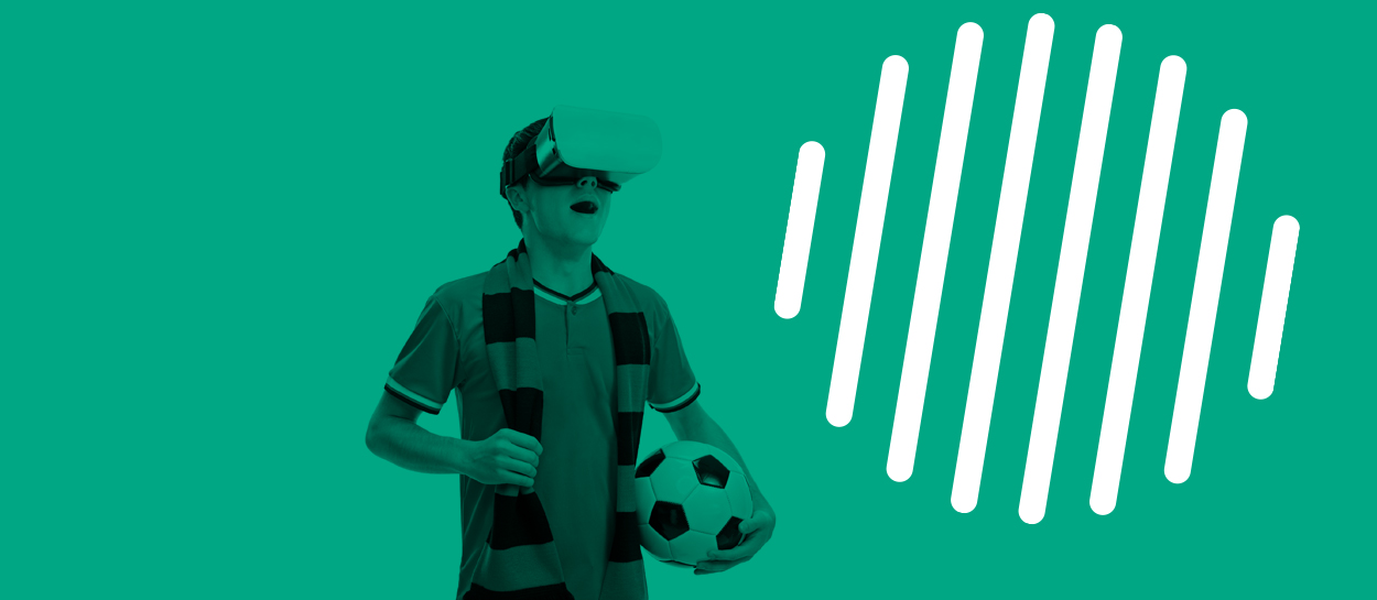 Kaltura. Sports Over IP - VR Headset w-Soccer ball