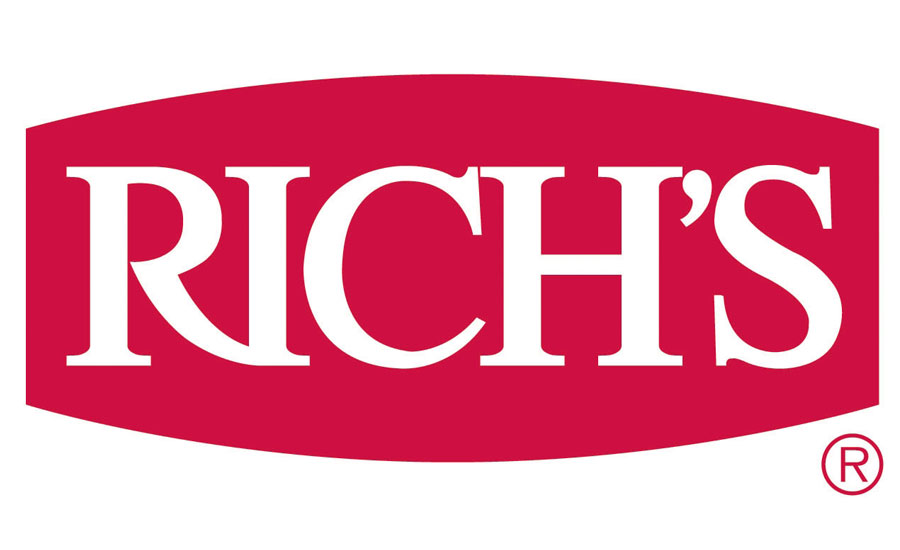 Bold red and white Rich's logo, with the word "RICH'S" in capital letters inside a red elongated oval shape, often seen at the beginning of their video case studies.