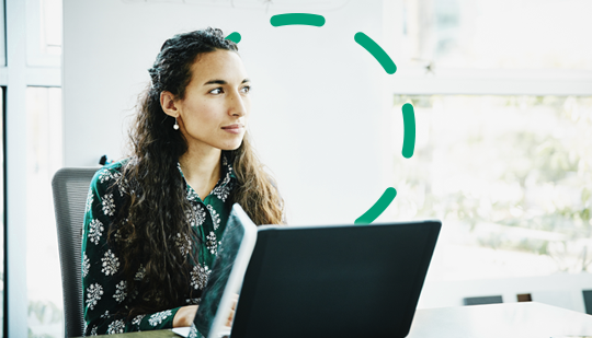 Employee using a learning and training video platform