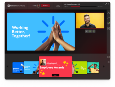 Virtual Town Halls: Live Webcasting & Live Streaming Platform | Kaltura