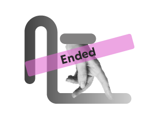 A graphic depicting a hand gesturing with fingers in a walking motion, overlaid by a pink banner with the word "Ended.