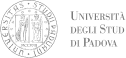 Black and white circular emblem for Università degli Studi di Padova with Italian text "Università degli Studi di Padova" to the right.