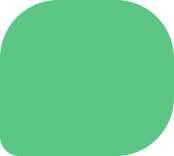 A simple, solid green rounded square on a white background.
